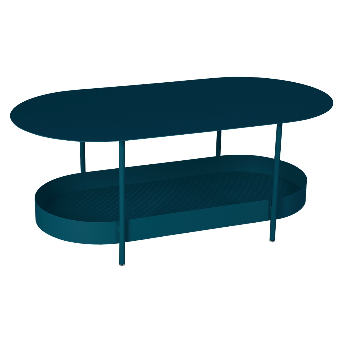 Fermob Salsa Table salsa basse Bleu azur foncé L 119 x l 58 x H46cm