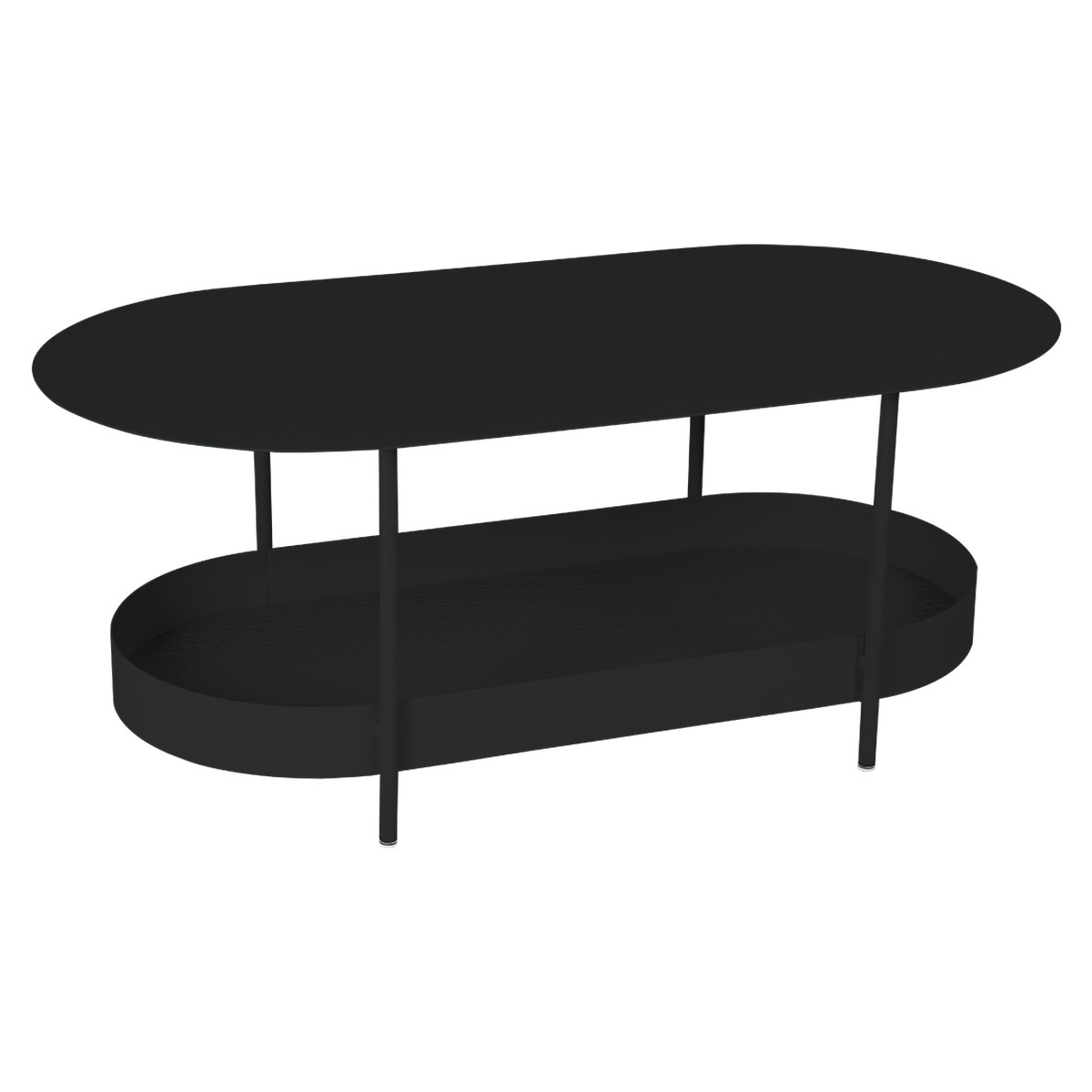 Fermob Salsa Table salsa basse Noir charbon L 119 x l 58 x H46cm