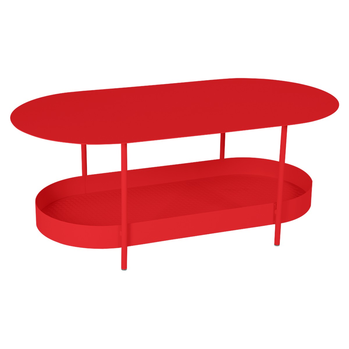 Fermob Salsa Table salsa basse Rouge cerise L 119 x l 58 x H46cm