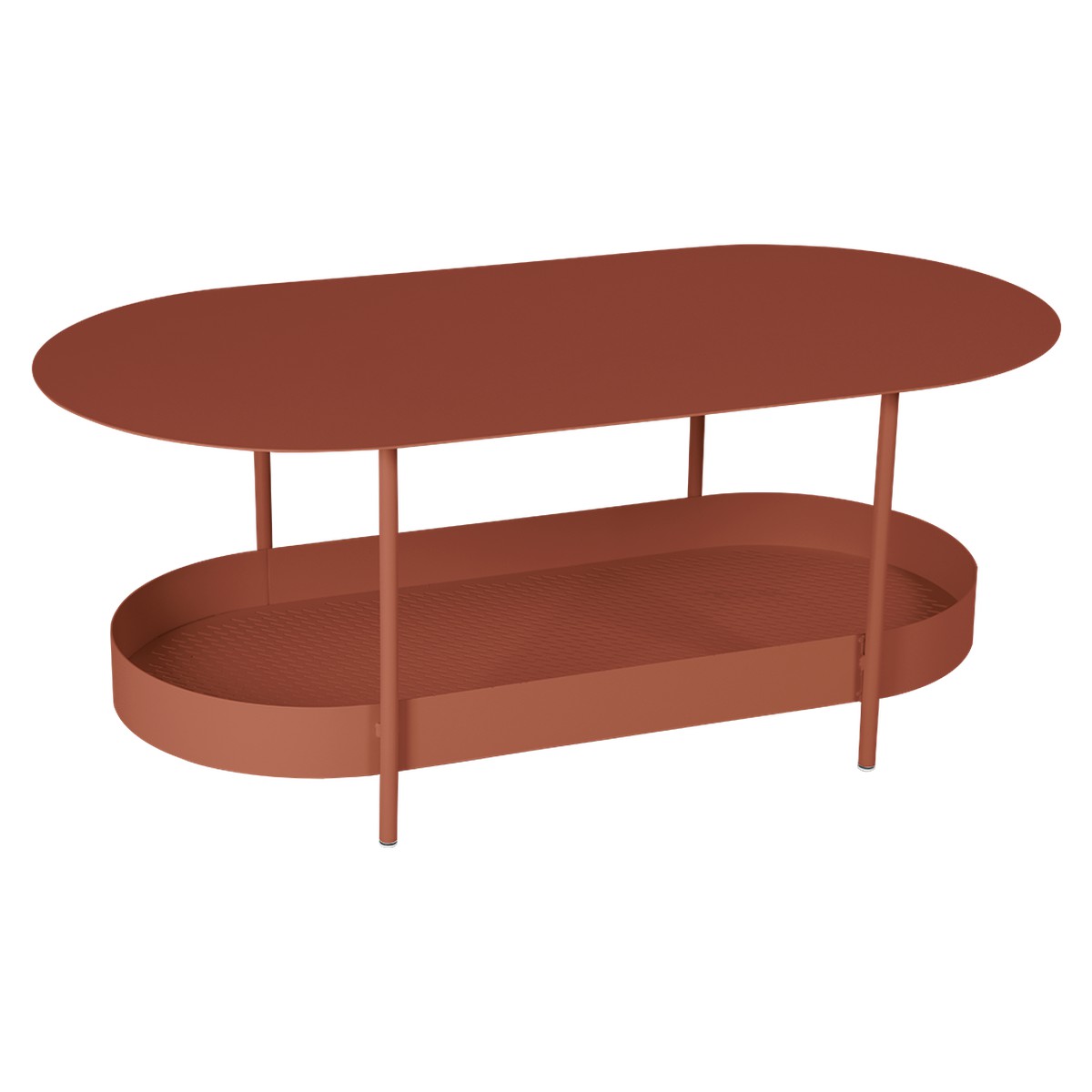 Fermob Salsa Table salsa basse Rouge ocre L 119 x l 58 x H46cm