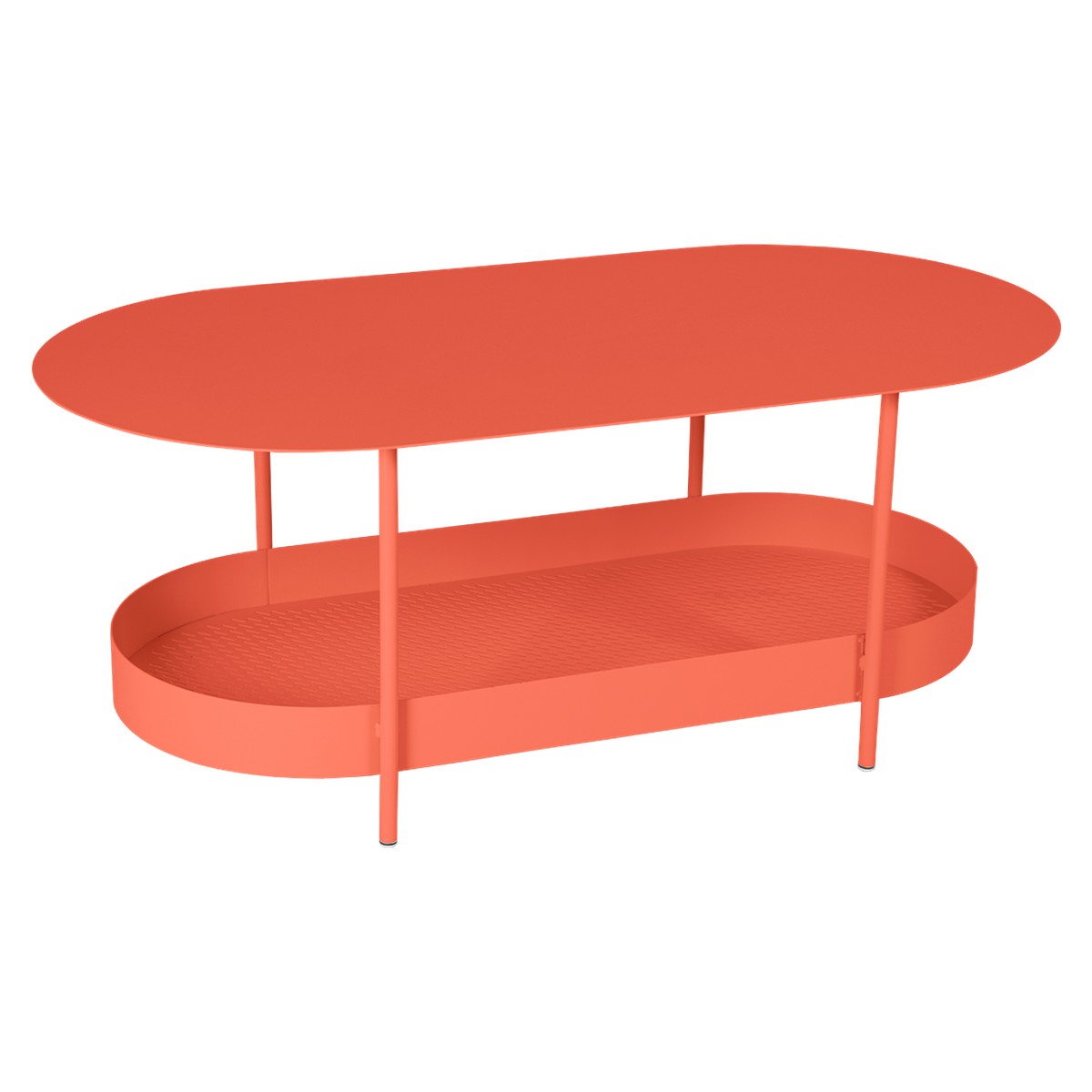 Fermob Salsa Table salsa basse Rouge saumon L 119 x l 58 x H46cm