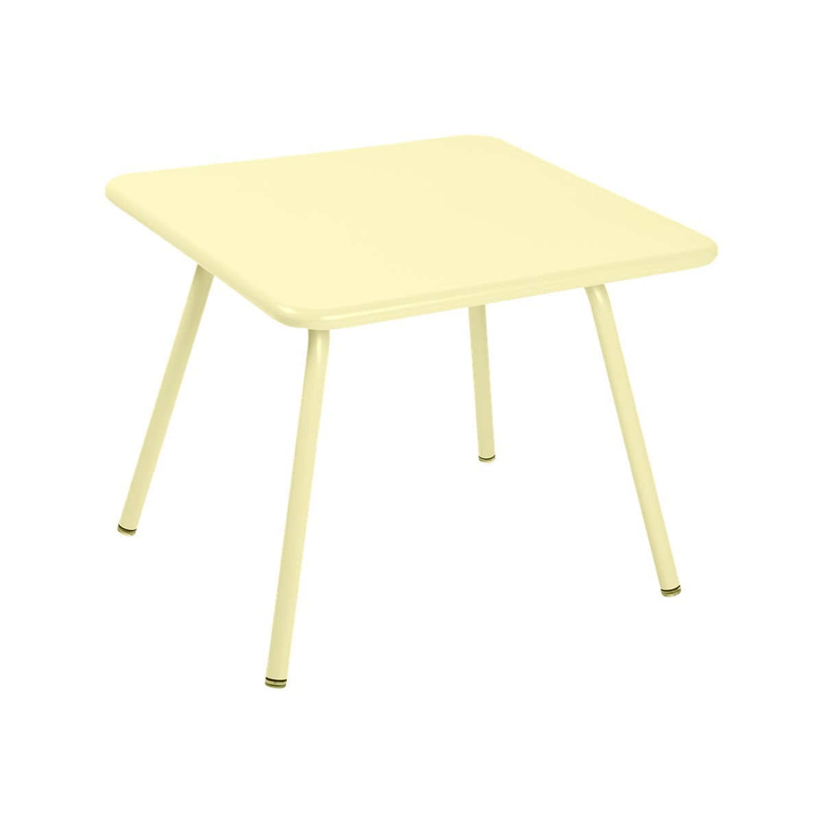 Fermob Luxembourg Kid Table Kid Luxembourg Jaune beurre frais L 57.5 x l 57.5 x H47cm