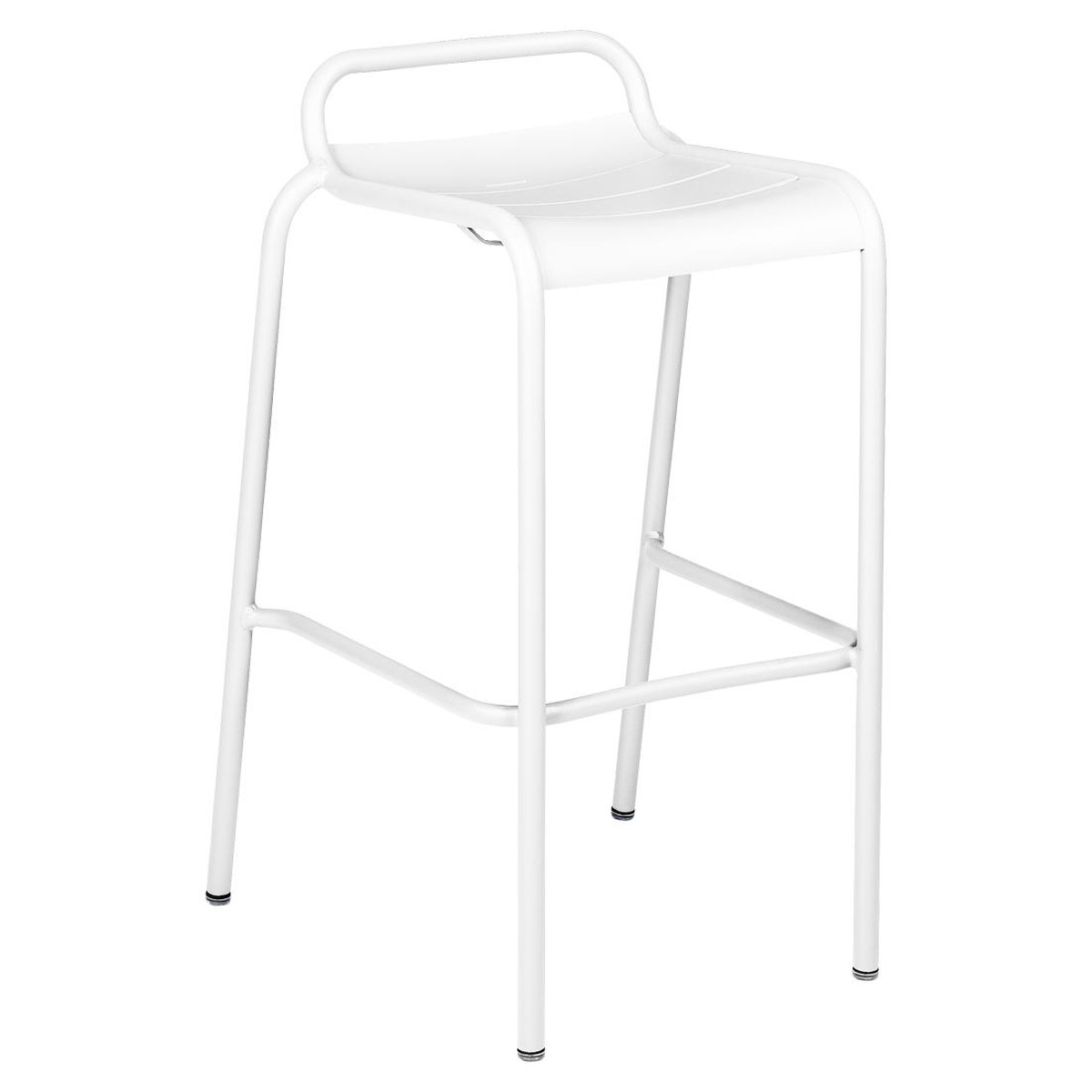 Fermob Luxembourg Tabouret Bar empilable Luxembourg Blanc L 54 x l 51 x H88cm