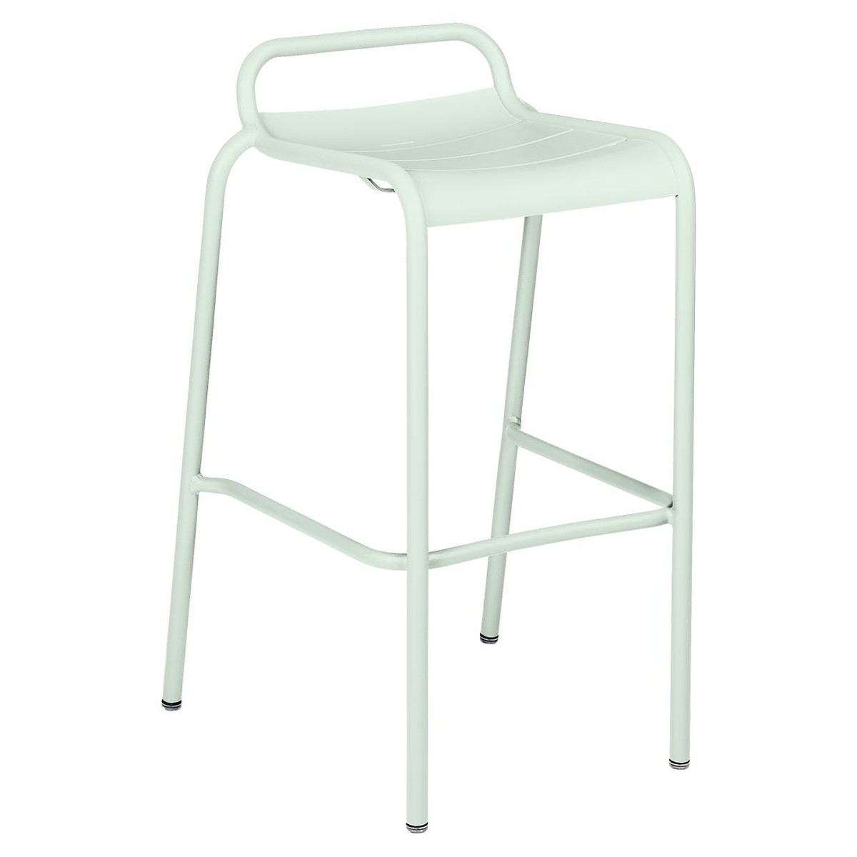 Fermob Luxembourg Tabouret Bar empilable Luxembourg Bleu cyan clair L 54 x l 51 x H88cm