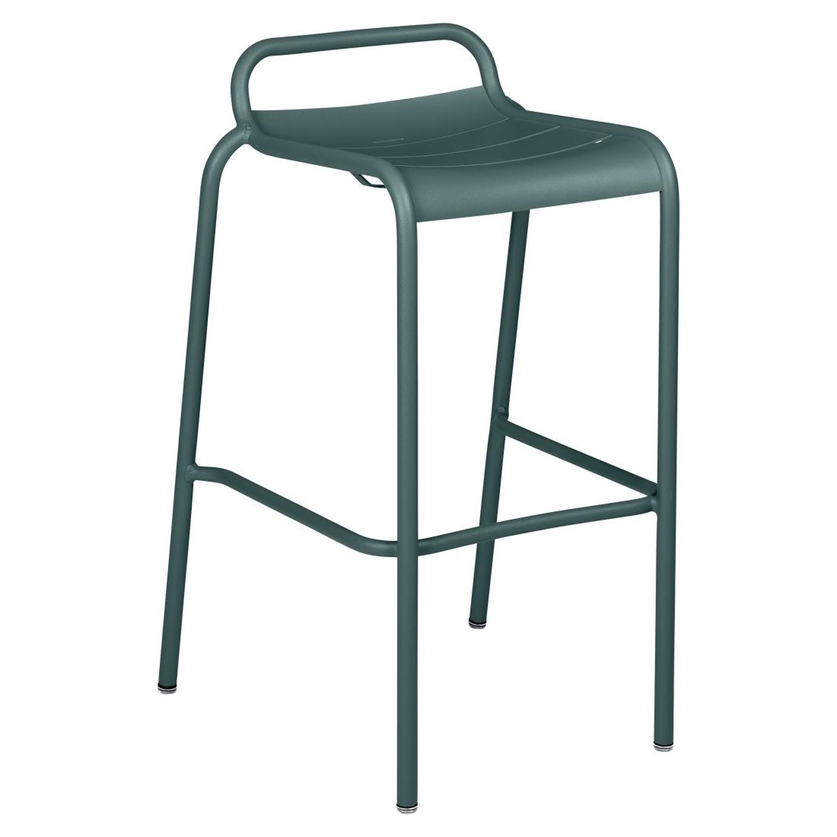 Fermob Luxembourg Tabouret Bar empilable Luxembourg Gris fumée L 54 x l 51 x H88cm