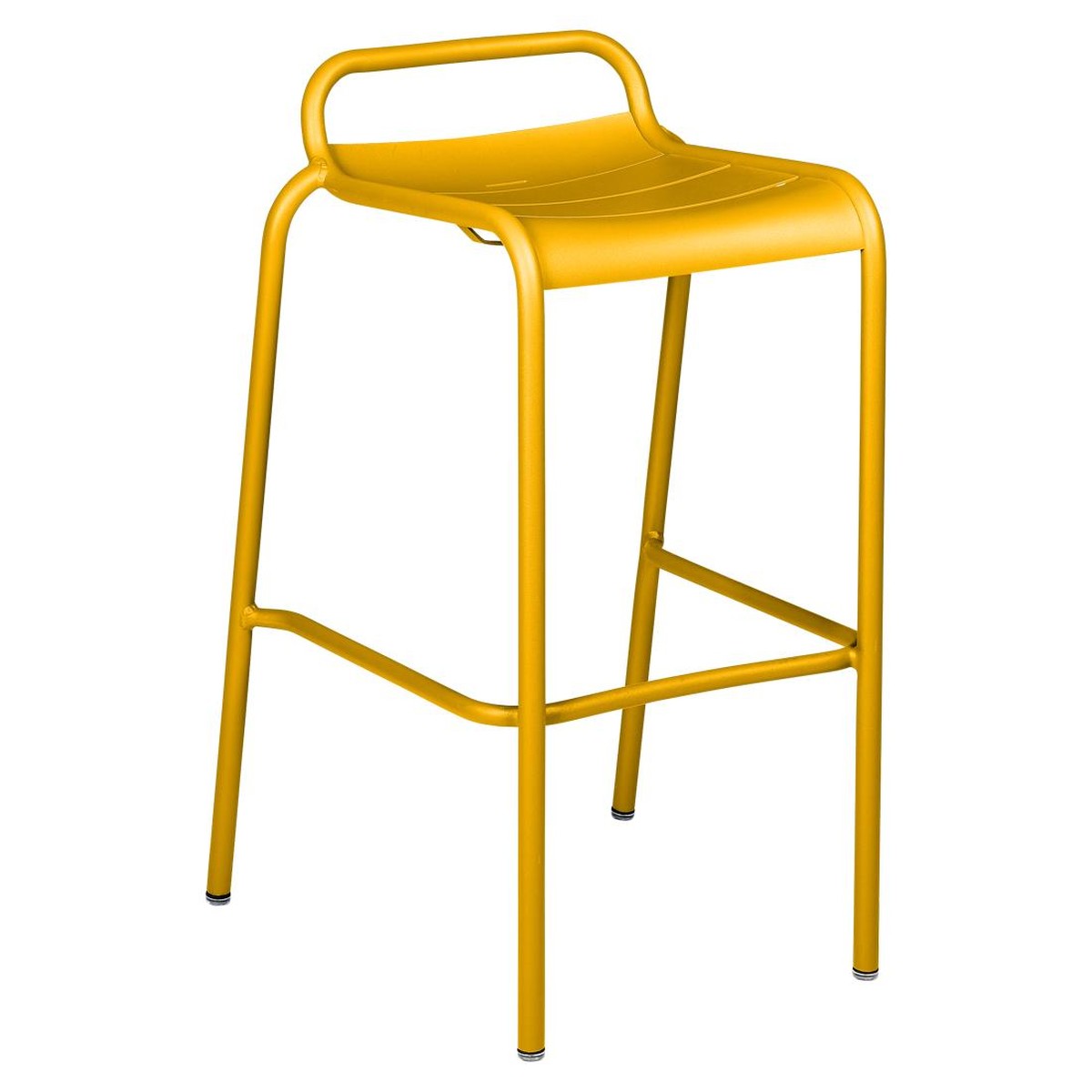 Fermob Luxembourg Tabouret Bar empilable Luxembourg Jaune miel L 54 x l 51 x H88cm