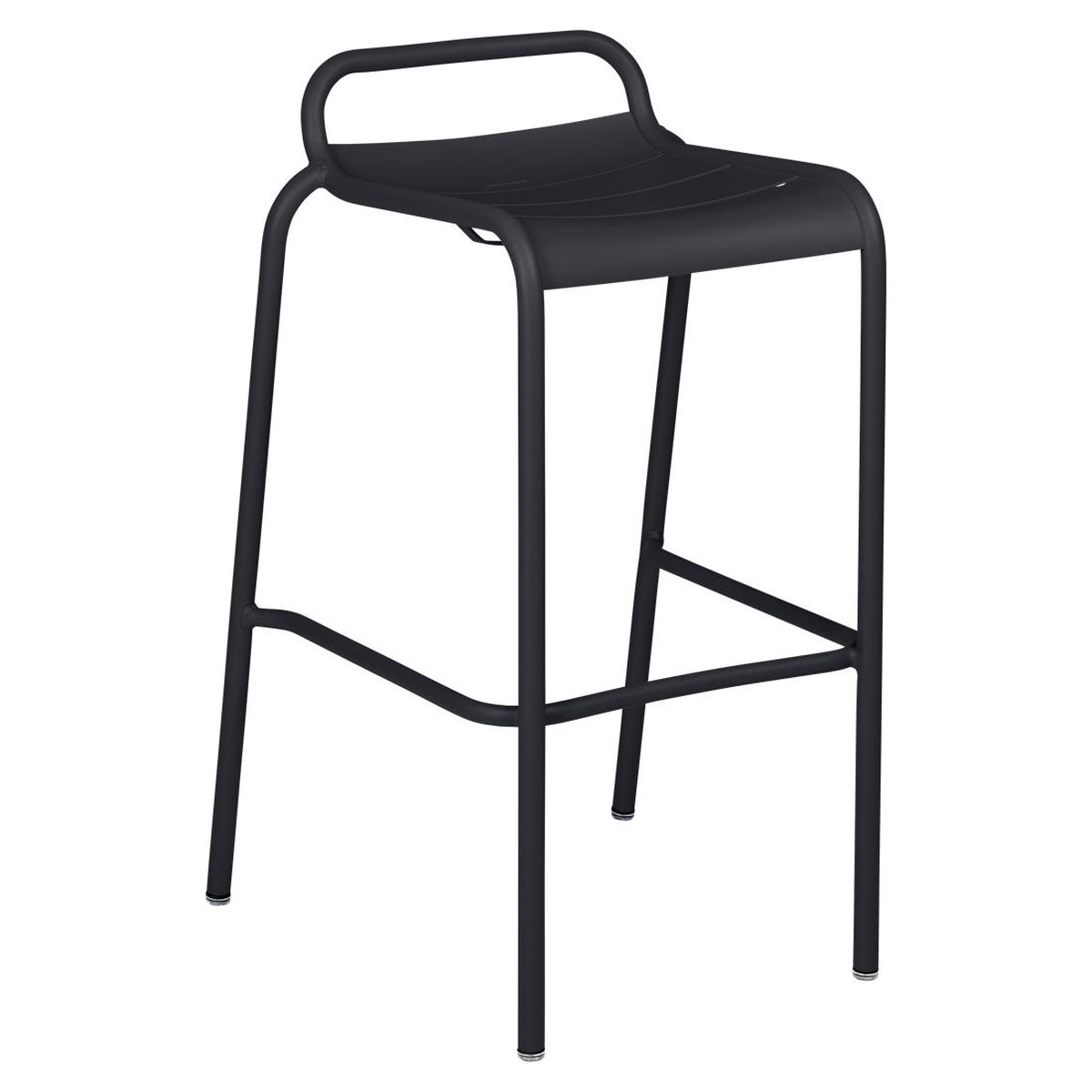 Fermob Luxembourg Tabouret Bar empilable Luxembourg Noir de carbone L 54 x l 51 x H88cm