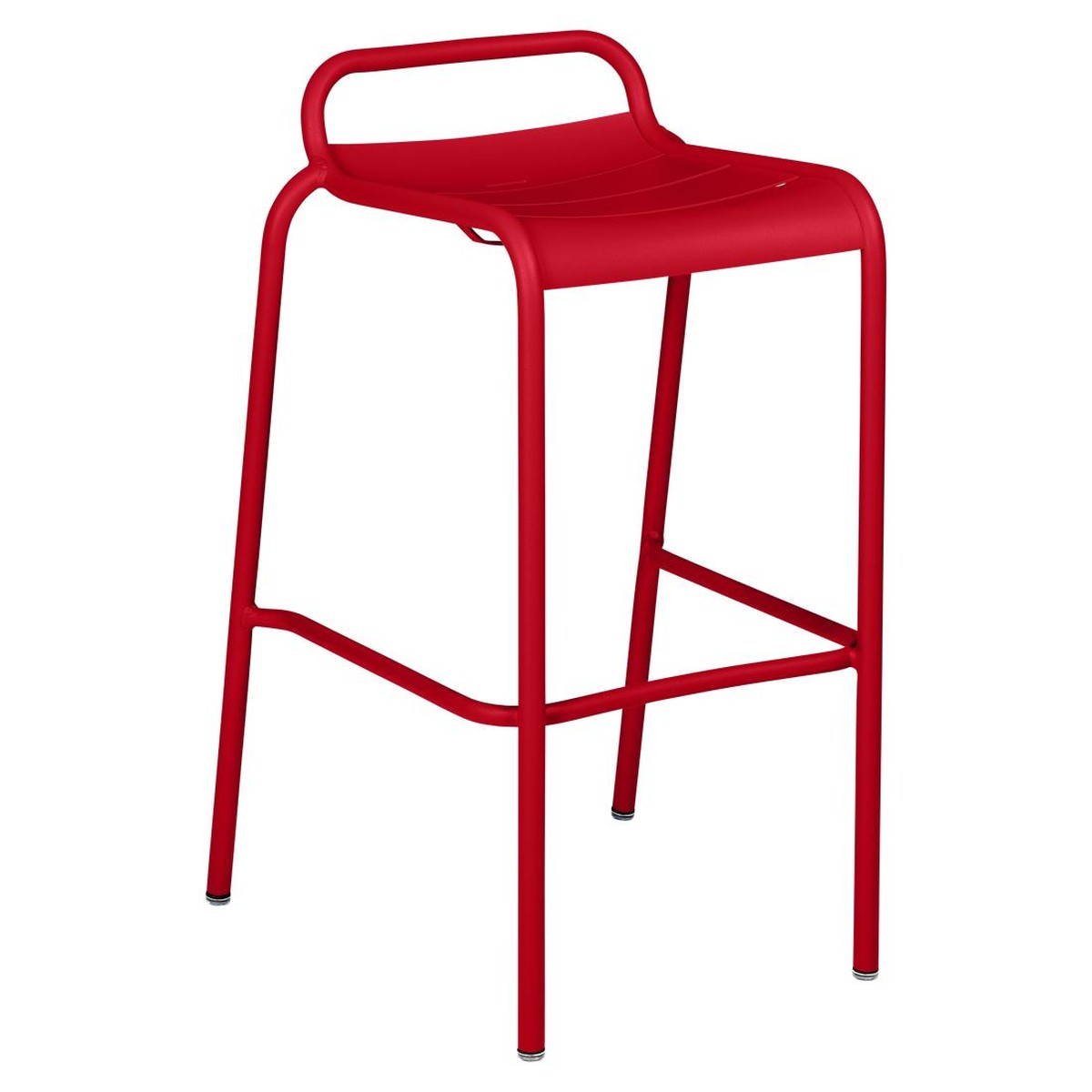 Fermob Luxembourg Tabouret Bar empilable Luxembourg Rouge cerise L 54 x l 51 x H88cm