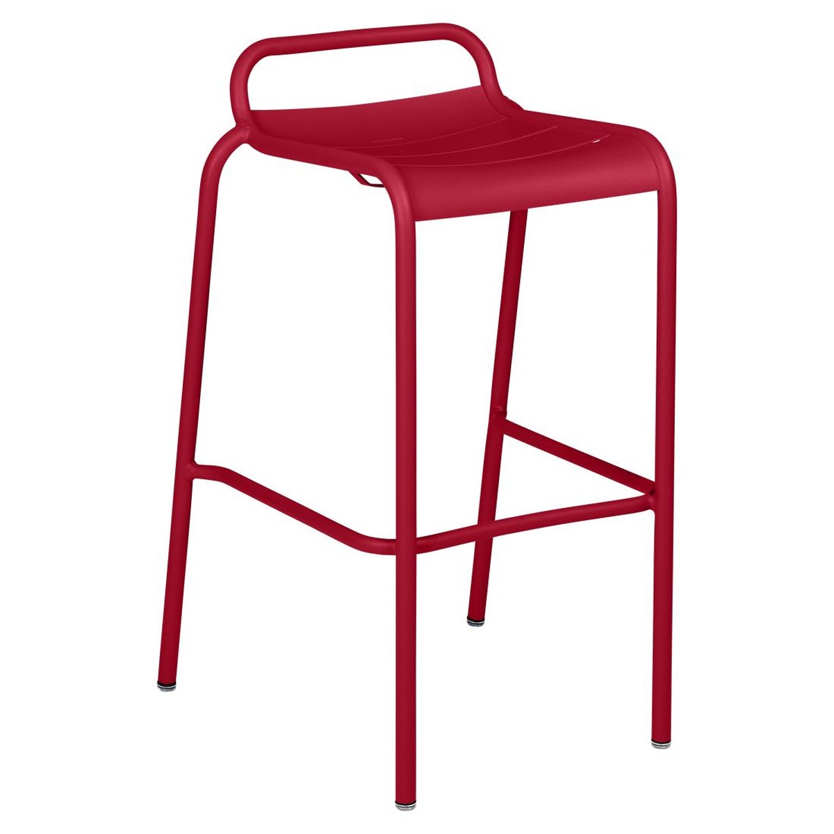 Fermob Luxembourg Tabouret Bar empilable Luxembourg Rouge groseille L 54 x l 51 x H88cm