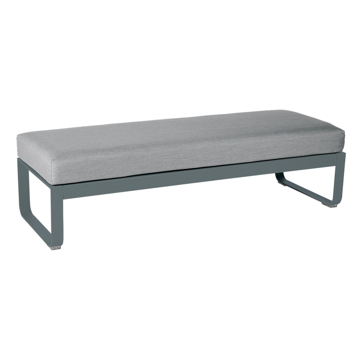 Fermob Bellevie Banquette Bellevie 2 places Gris fumée L148xP53xH41cm