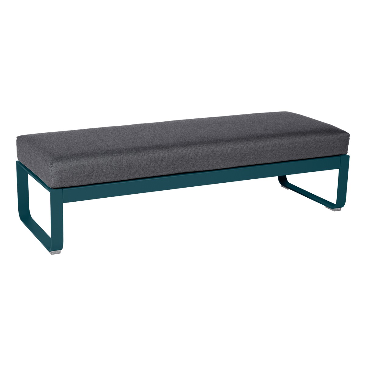 Fermob Bellevie Banquette Bellevie 2 places Bleu azur foncé L148xP53xH41cm