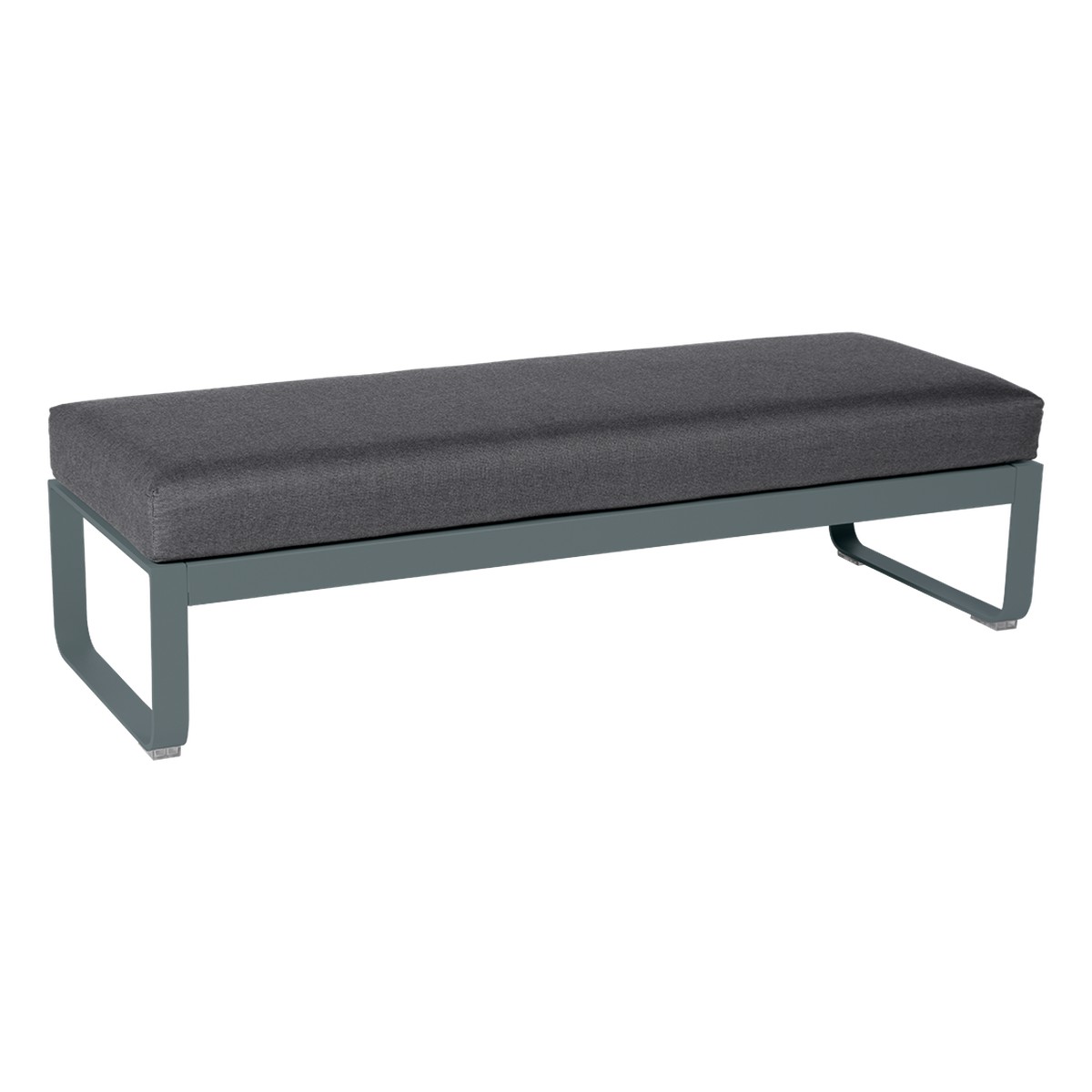 Fermob Bellevie Banquette Bellevie 2 places Gris fumée L148xP53xH41cm