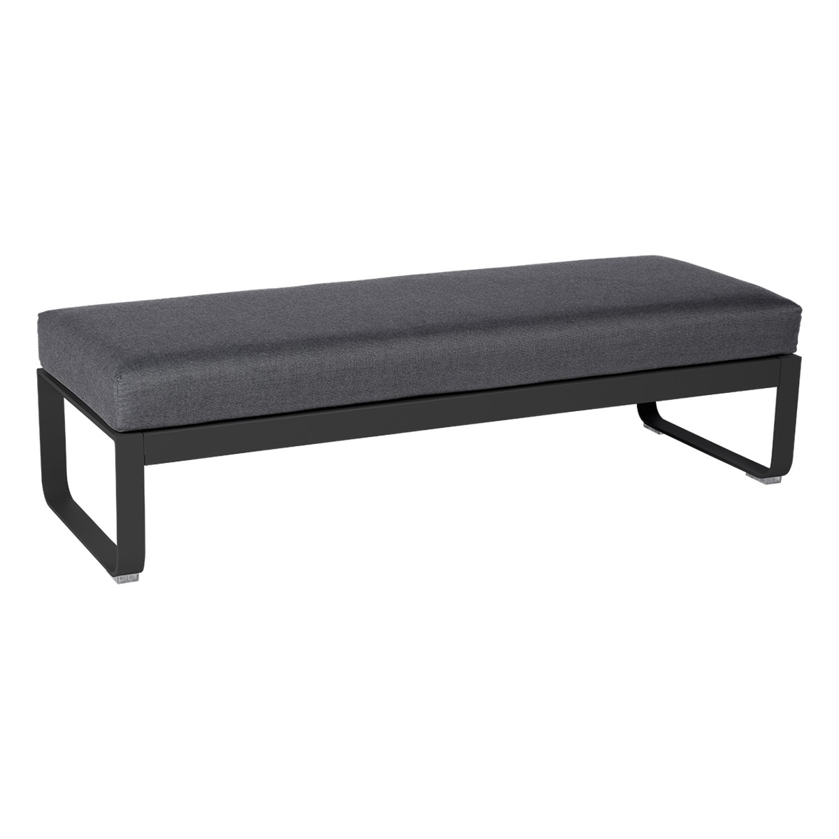 Fermob Bellevie Banquette Bellevie 2 places Noir de carbone L148xP53xH41cm