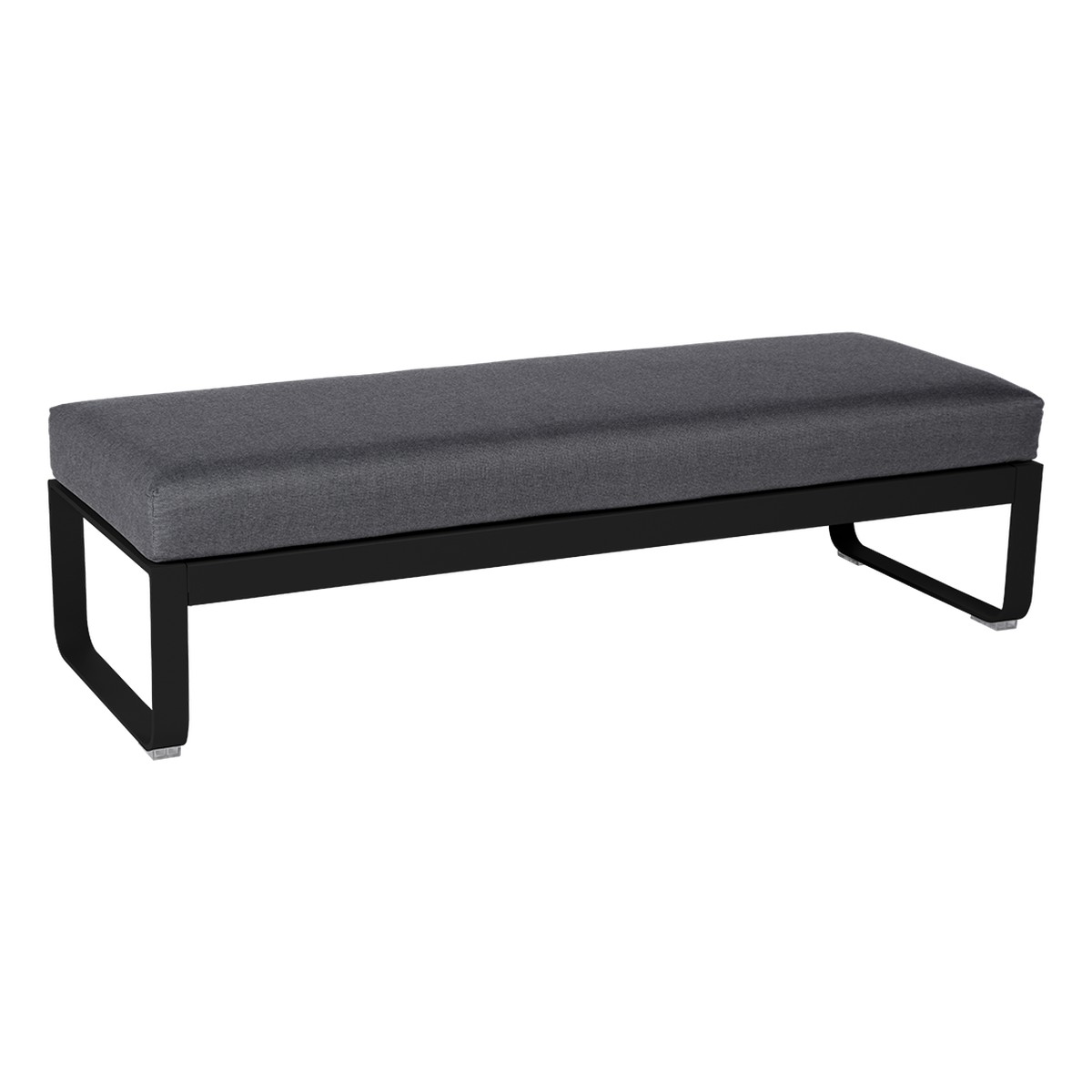 Fermob Bellevie Banquette Bellevie 2 places Noir charbon L148xP53xH41cm