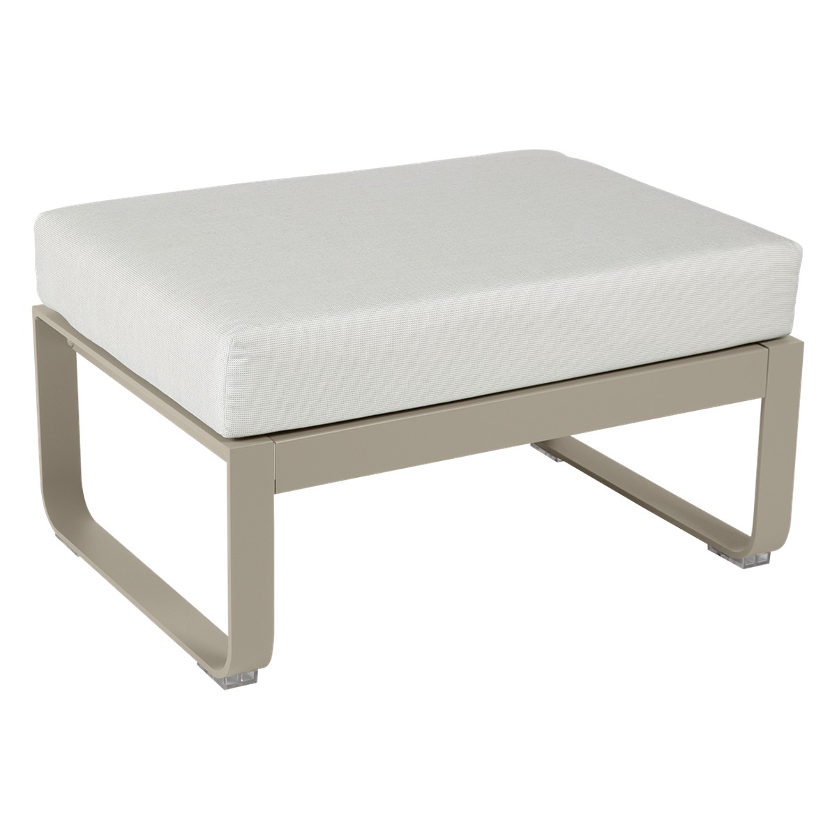 Fermob Bellevie Pouf Bellevie Beige L 74 x l 53 x H41cm