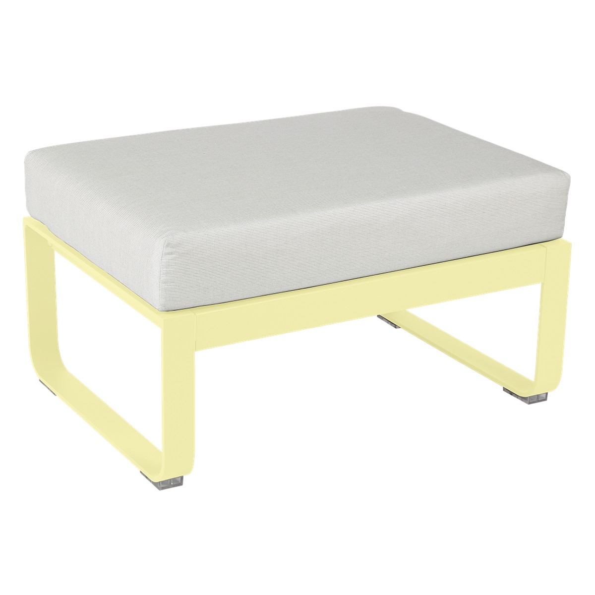 Fermob Bellevie Pouf Bellevie Jaune beurre frais L 74 x l 53 x H41cm