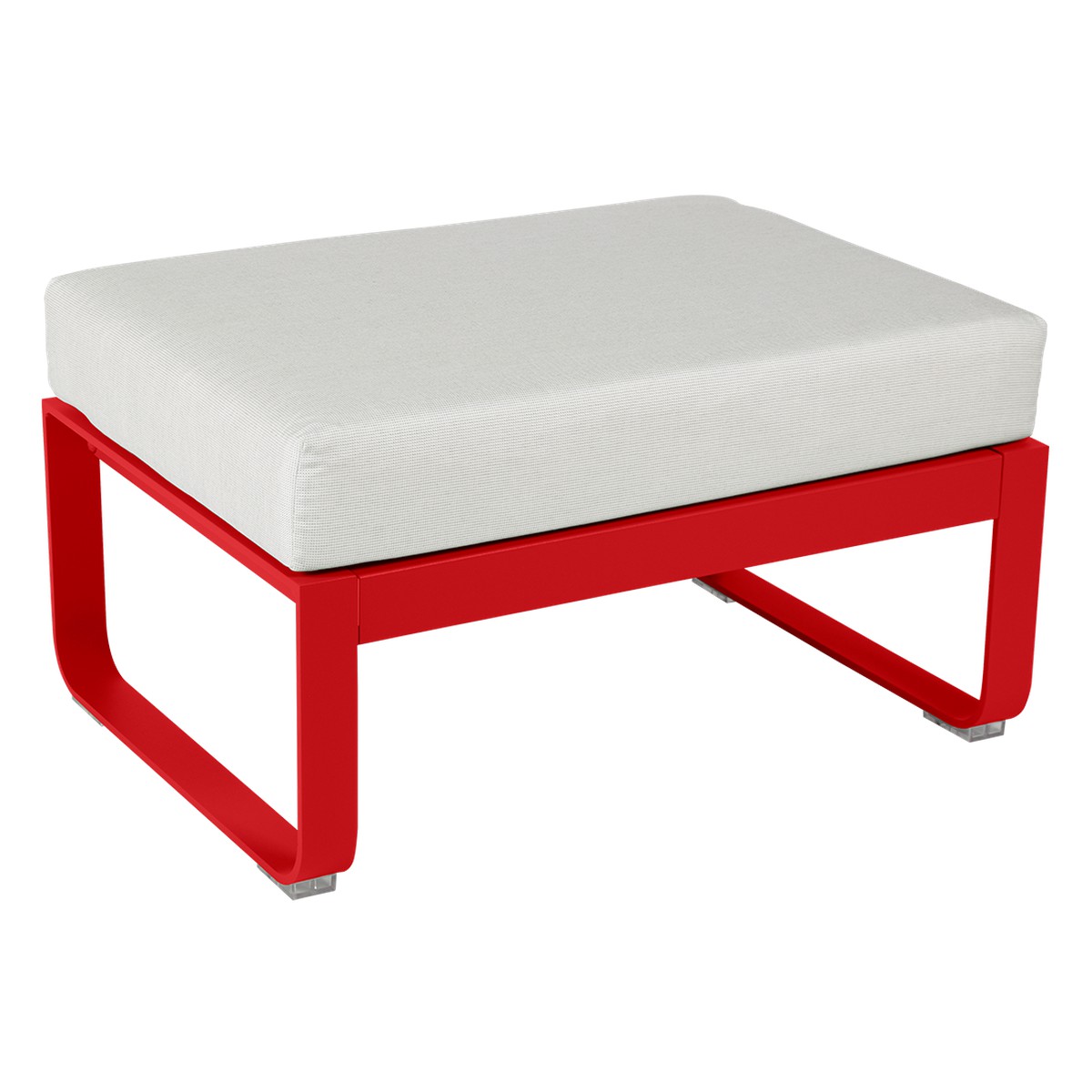 Fermob Bellevie Pouf Bellevie Rouge cerise L 74 x l 53 x H41cm