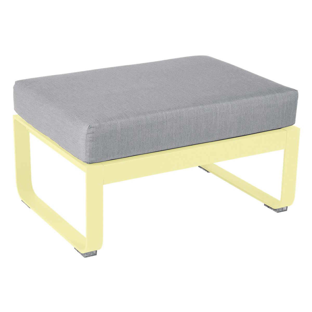 Fermob Bellevie Pouf Bellevie Jaune beurre frais L 74 x l 53 x H41cm