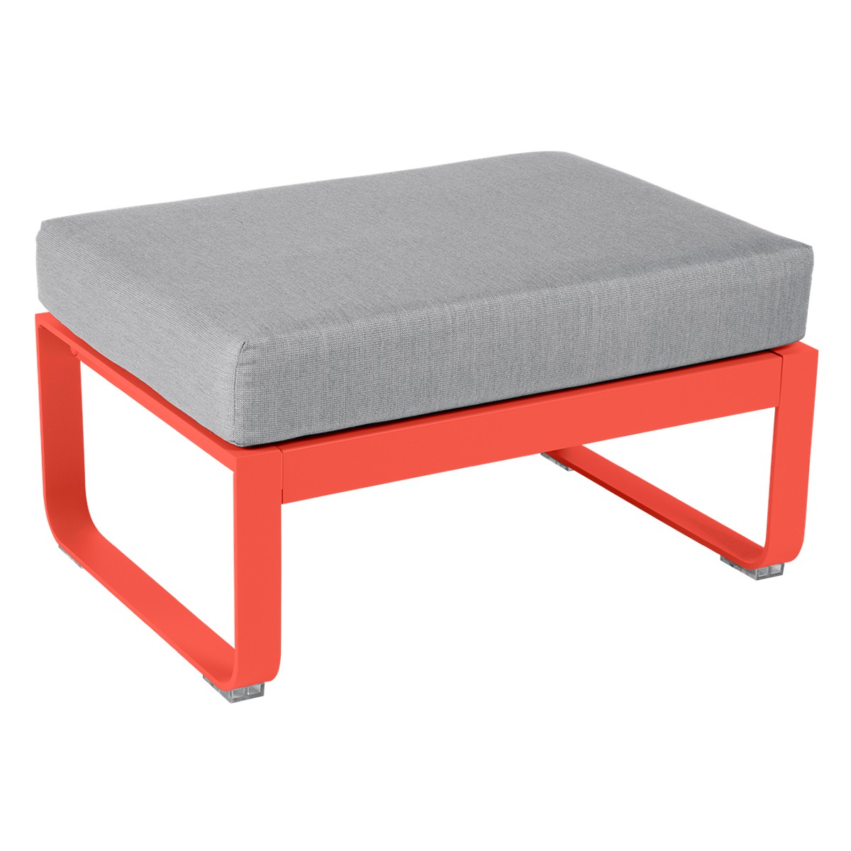 Fermob Bellevie Pouf Bellevie Rouge saumon L 74 x l 53 x H41cm