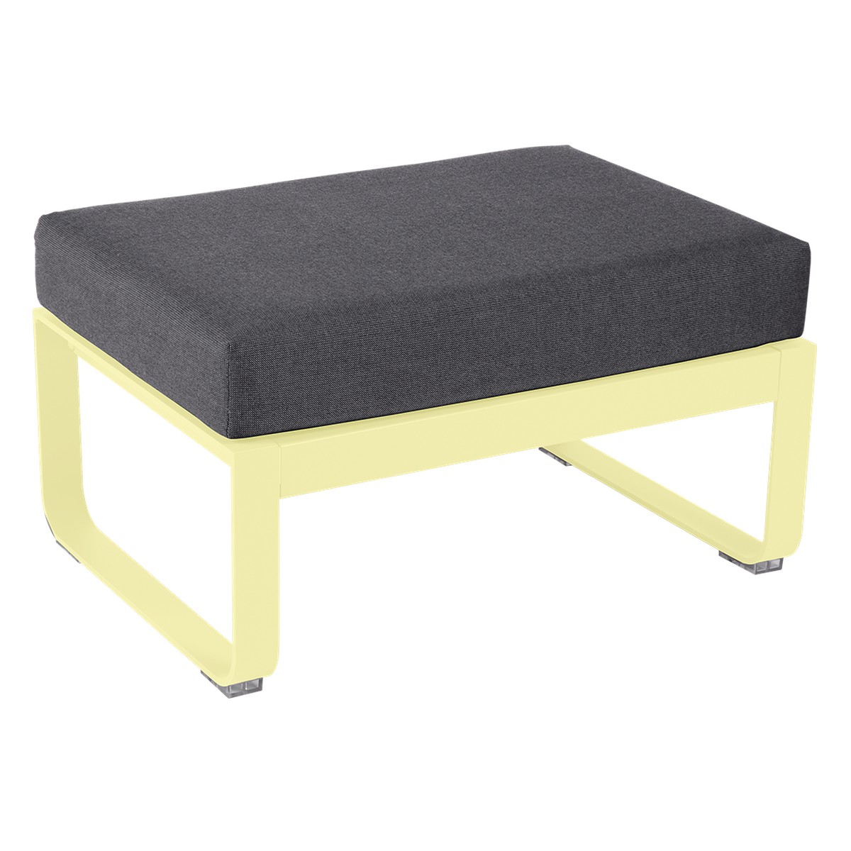 Fermob Bellevie Pouf Bellevie Jaune beurre frais L 74 x l 53 x H41cm