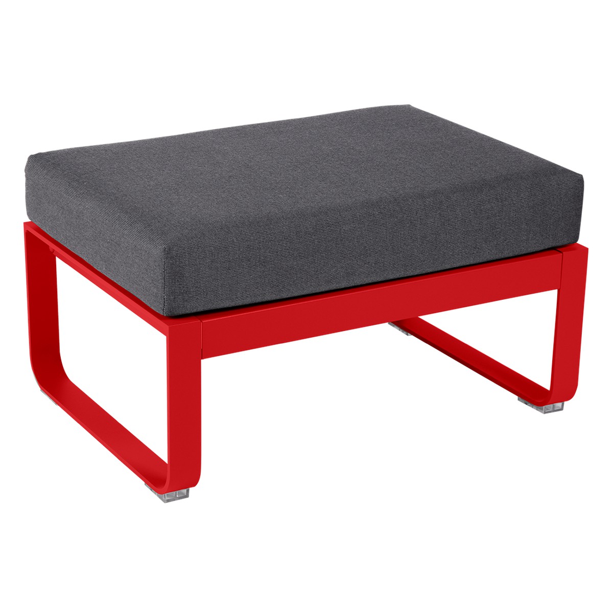 Fermob Bellevie Pouf Bellevie Rouge cerise L 74 x l 53 x H41cm