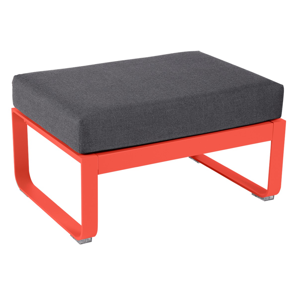 Fermob Bellevie Pouf Bellevie Rouge saumon L 74 x l 53 x H41cm