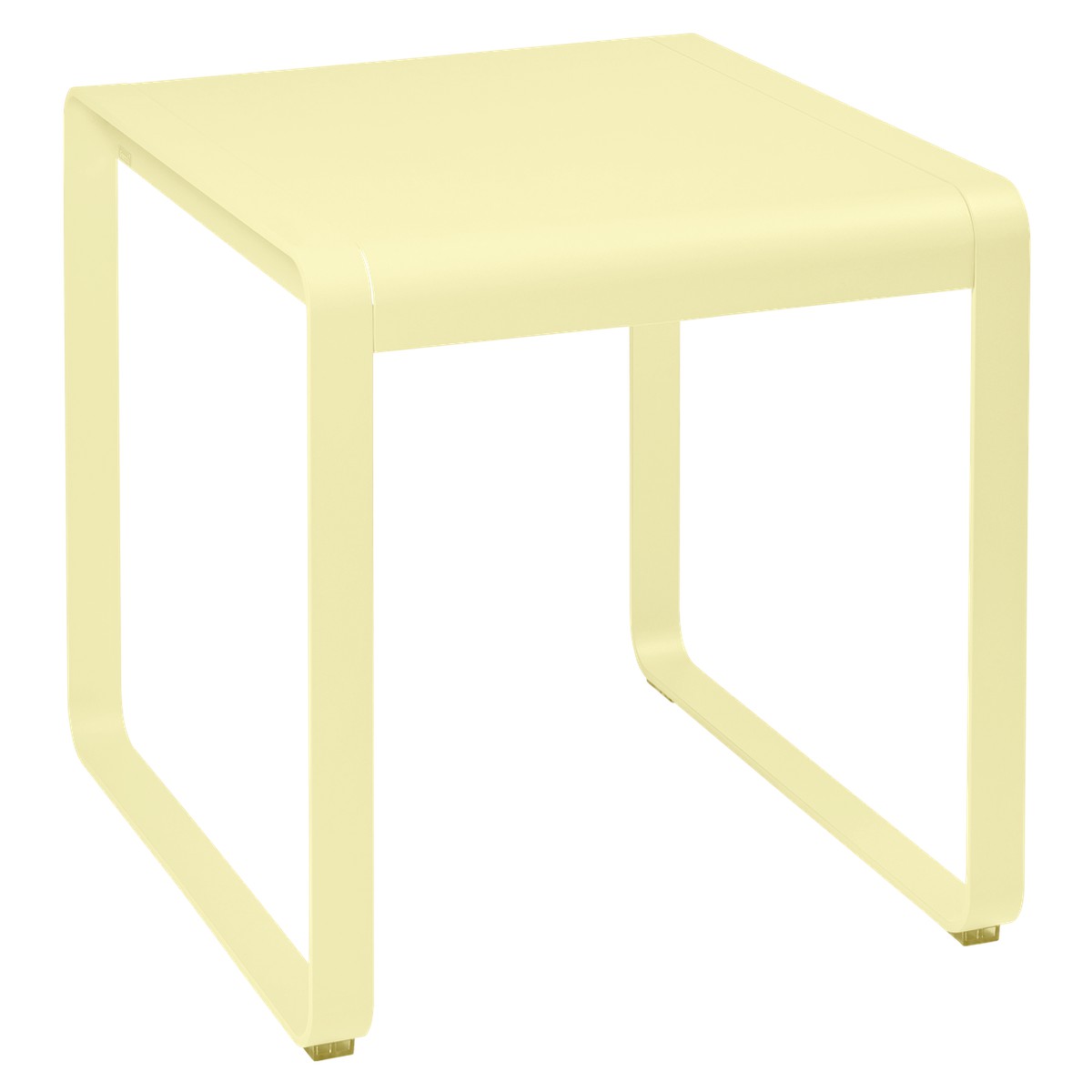 Fermob Bellevie Table Bellevie Jaune beurre frais L 74 x l 80 x H74cm