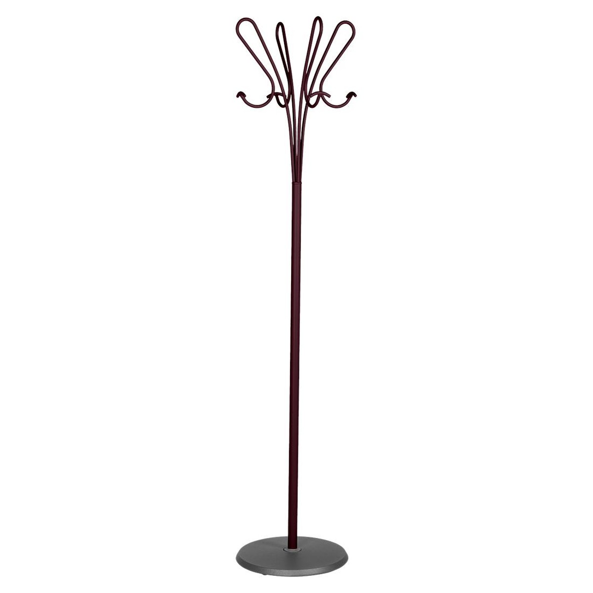 Fermob Accroche c?urs Portemanteau Accroche coeurs Rouge lie de vin L 39 x H174 cm