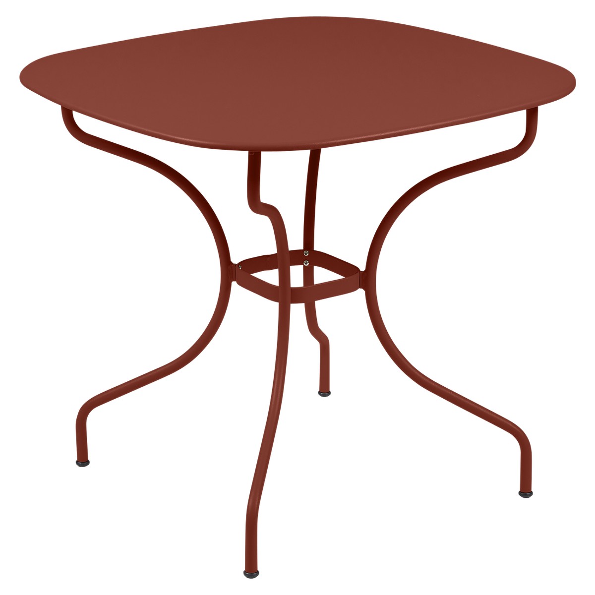 Fermob Opéra Table Opéra  Carronde Rouge ocre L 82 x l 82 x H74cm