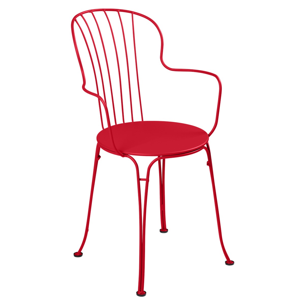 Fermob Opéra Fauteuil Opéra Rouge cerise l 36 x H90cm Diam : 40