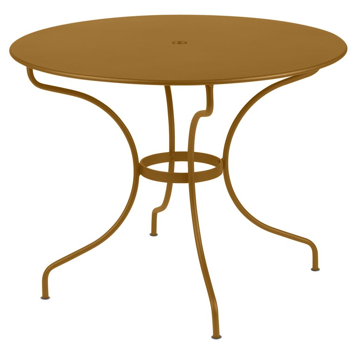 Fermob Opéra Table Opéra  ronde Brun caramel L 96 x l 96 x H74cm Diam : 96