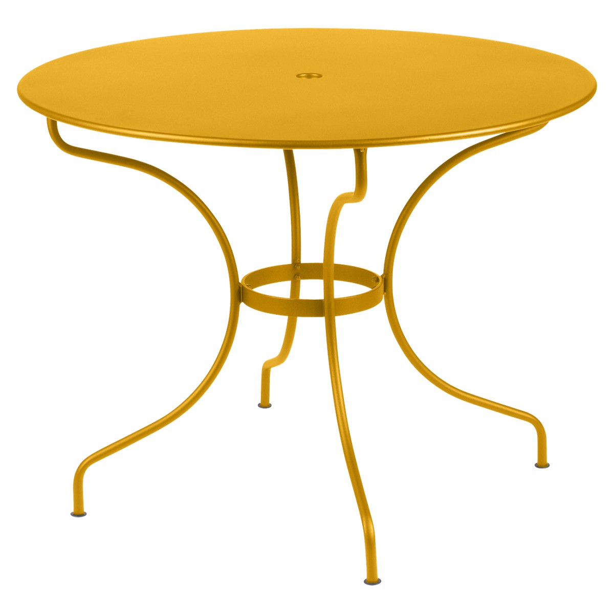 Fermob Opéra Table Opéra  ronde Jaune miel L 96 x l 96 x H74cm Diam : 96