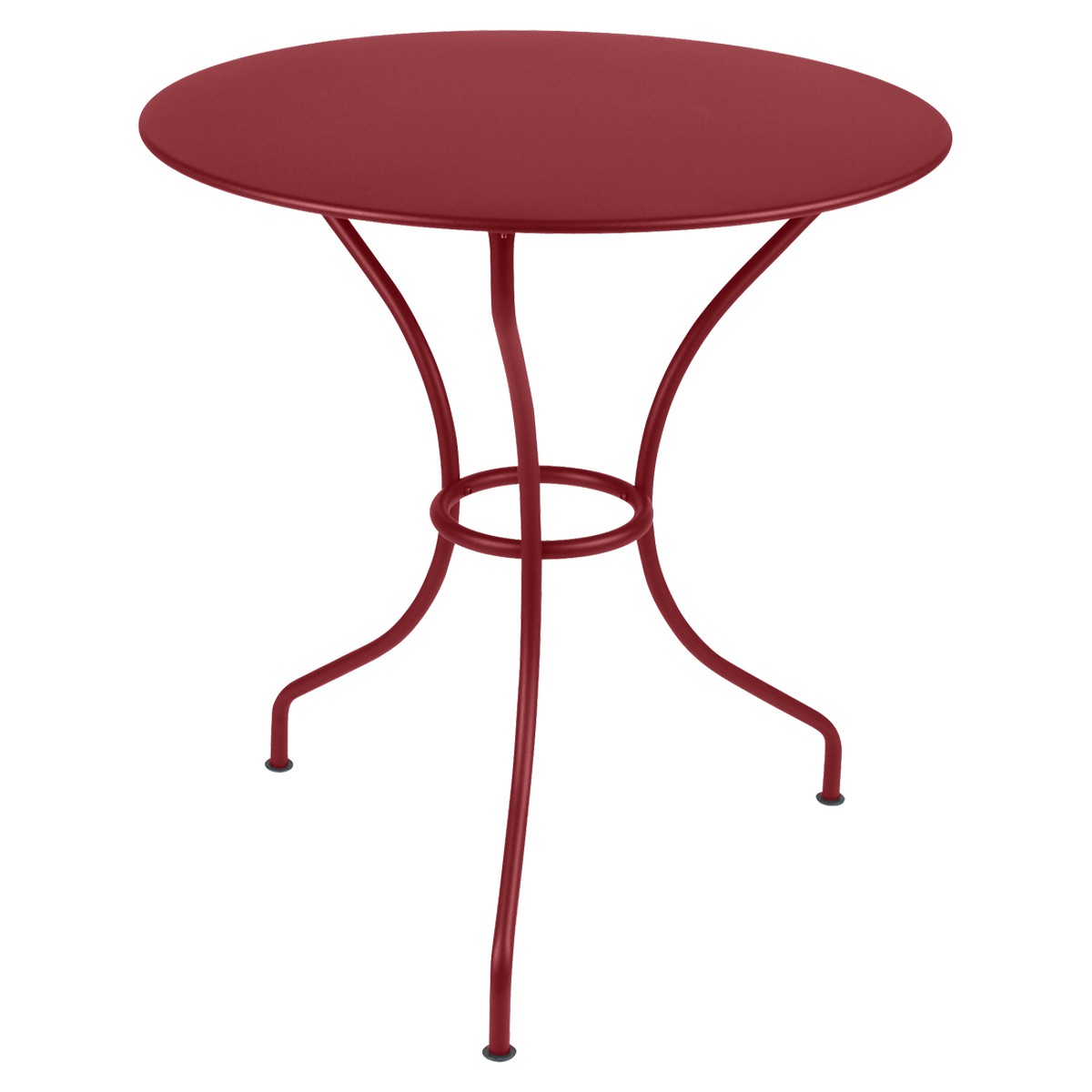 Fermob Opéra Table Opéra  ronde Rouge groseille L 67 x l 67 x H74cm Diam : 67