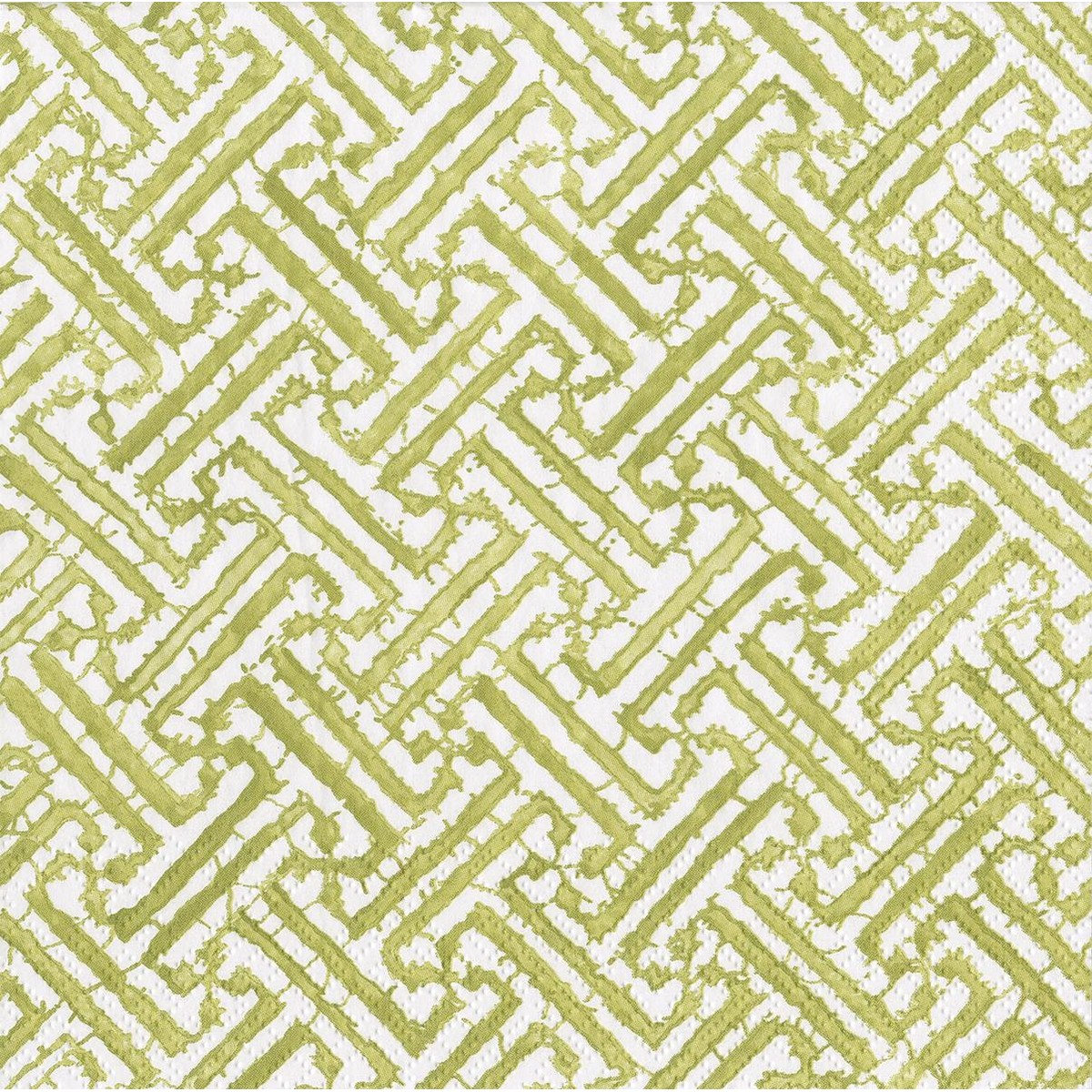 Caspari  Serviette Lunch Fretwork Vert tilleul 