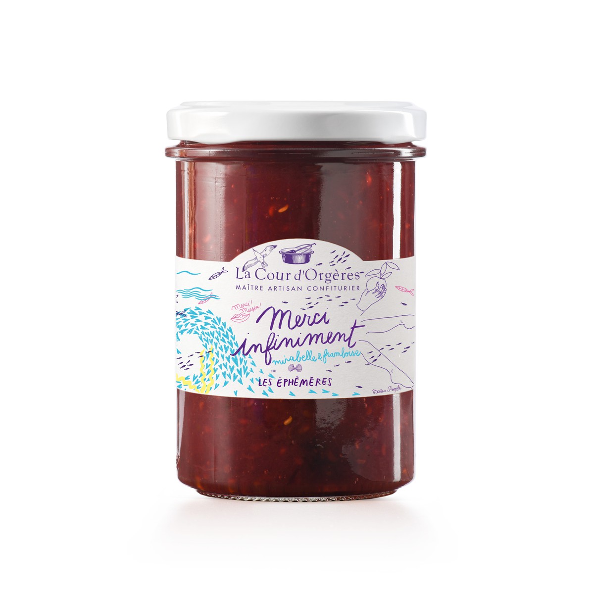 La Cour D'Orgères LES EPHEMERES Confiture Merci Infiniment (ananas, goyave, passion)  240gr