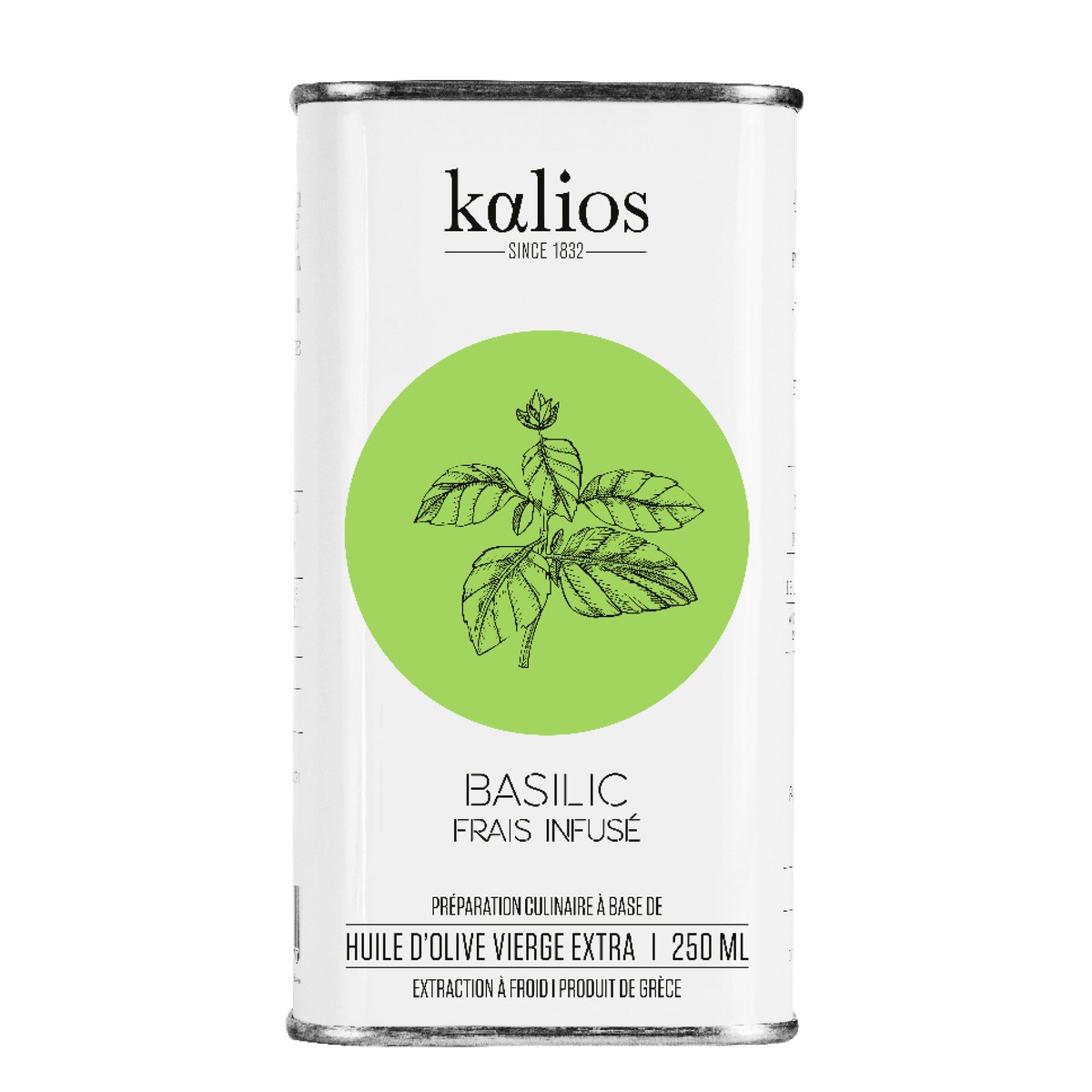 Kalios  Huile infusée au Basilic 250ml  250ml