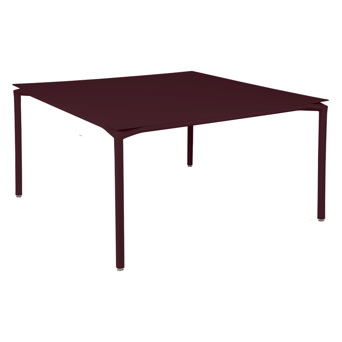 Fermob Calvi Table Calvi Rouge lie de vin L 140 x l 140 x H74cm