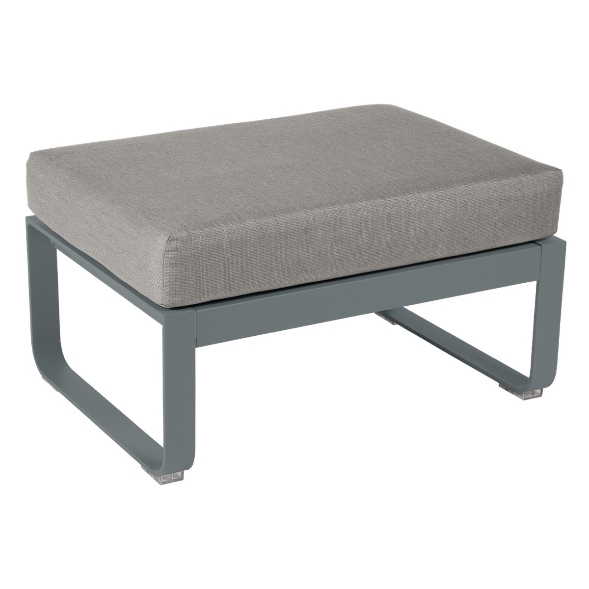 Fermob Bellevie Pouf Bellevie Gris fumée L 74 x l 53 x H41cm