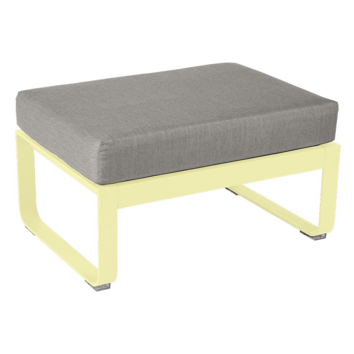 Fermob Bellevie Pouf Bellevie Jaune beurre frais L 74 x l 53 x H41cm