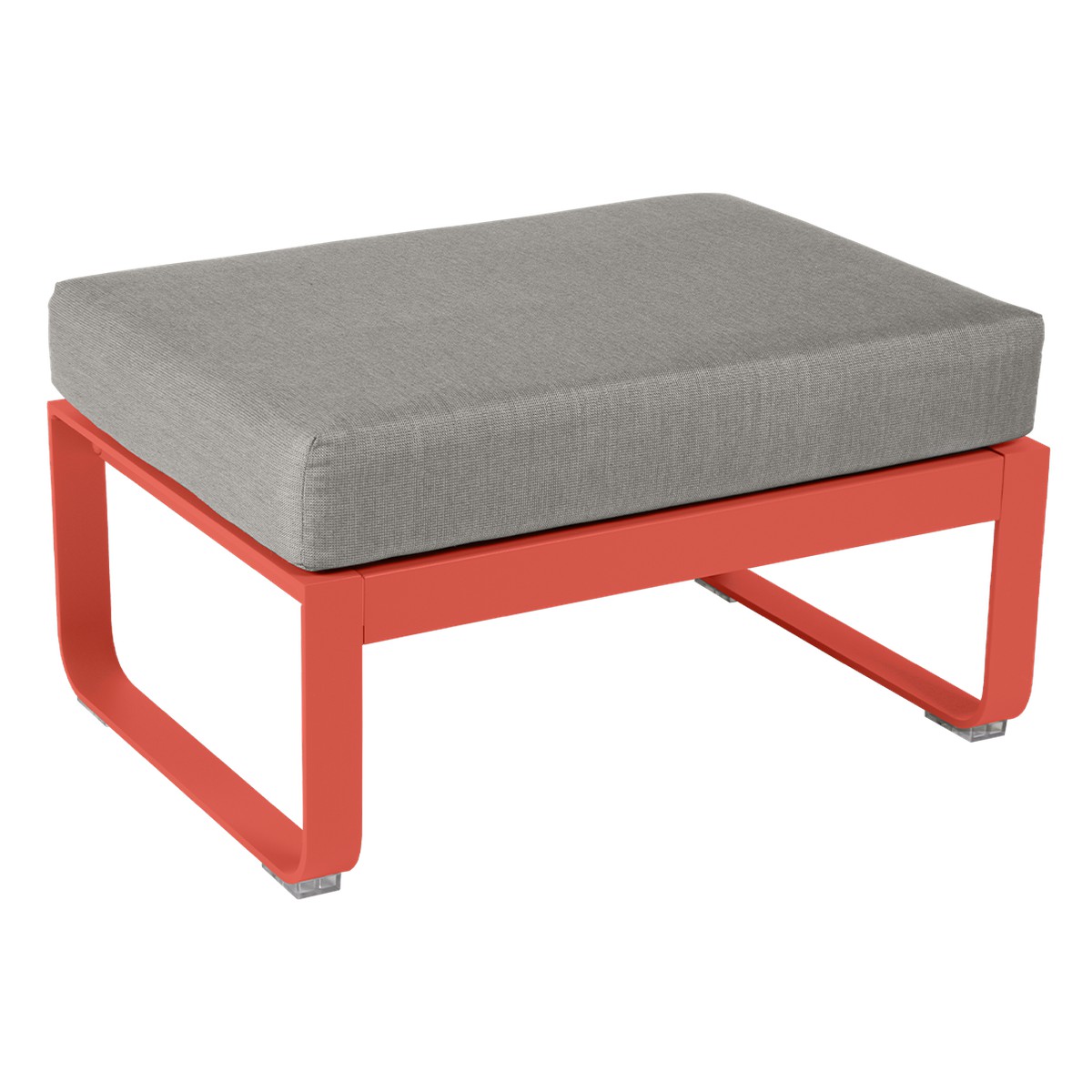 Fermob Bellevie Pouf Bellevie Rouge saumon L 74 x l 53 x H41cm