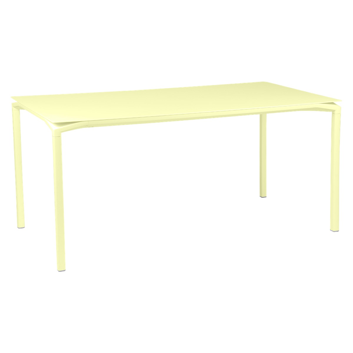 Fermob Calvi Table Calvi Jaune beurre frais L 160 x l 80 x H74cm