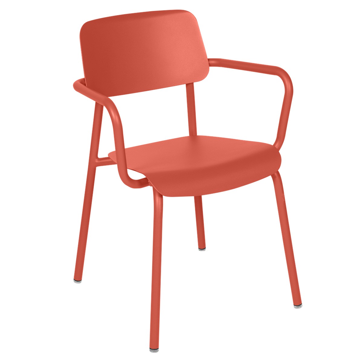 Fermob Studie Fauteuil de repas Studie Rouge saumon L 53 x l 57 x H81cm