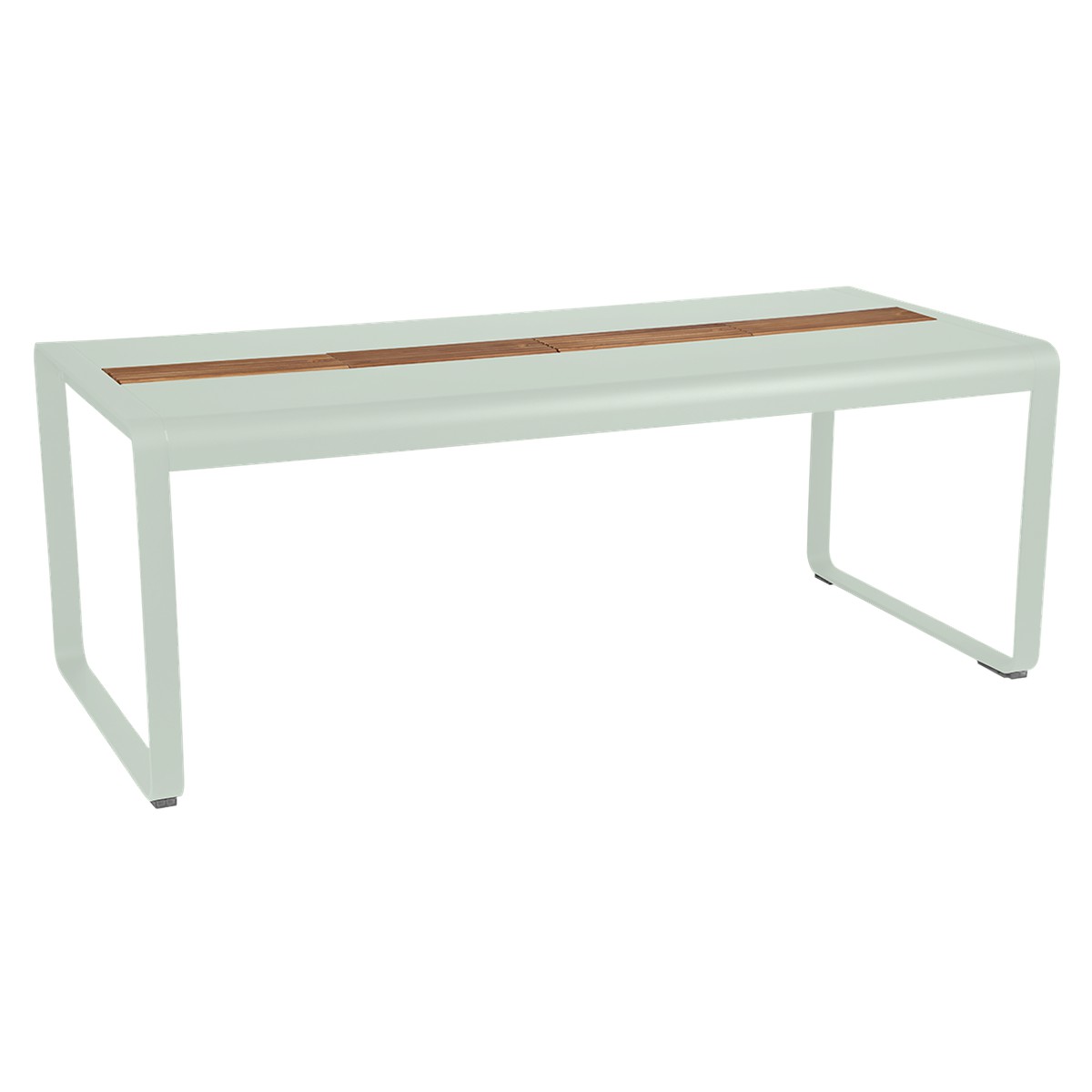 Fermob Bellevie Table Bellevie avec rangement Bleu cyan clair L 196 x l 90 x H74cm