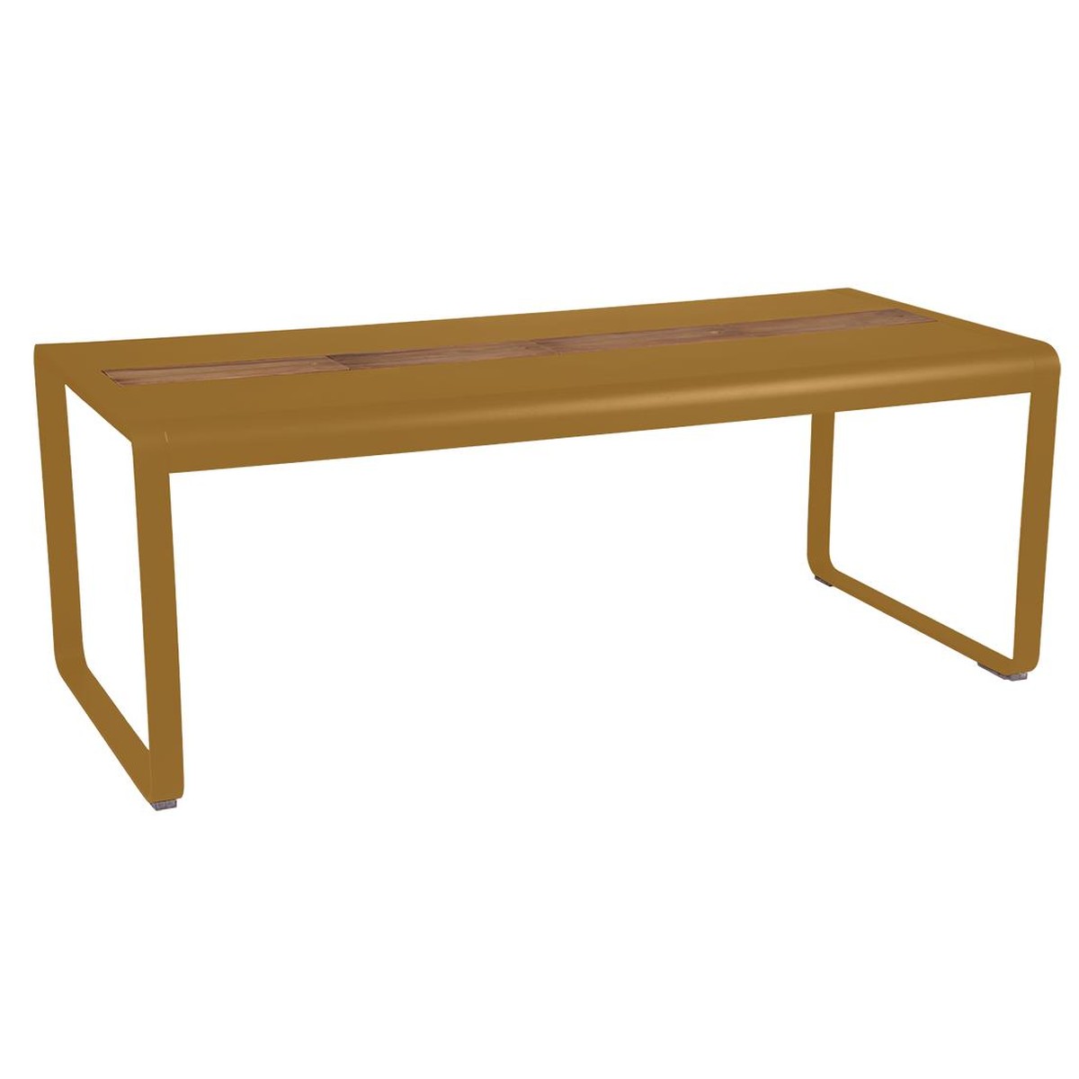 Fermob Bellevie Table Bellevie avec rangement Brun caramel L 196 x l 90 x H74cm