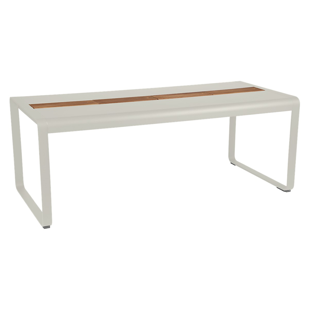 Fermob Bellevie Table Bellevie avec rangement Gris perle L 196 x l 90 x H74cm