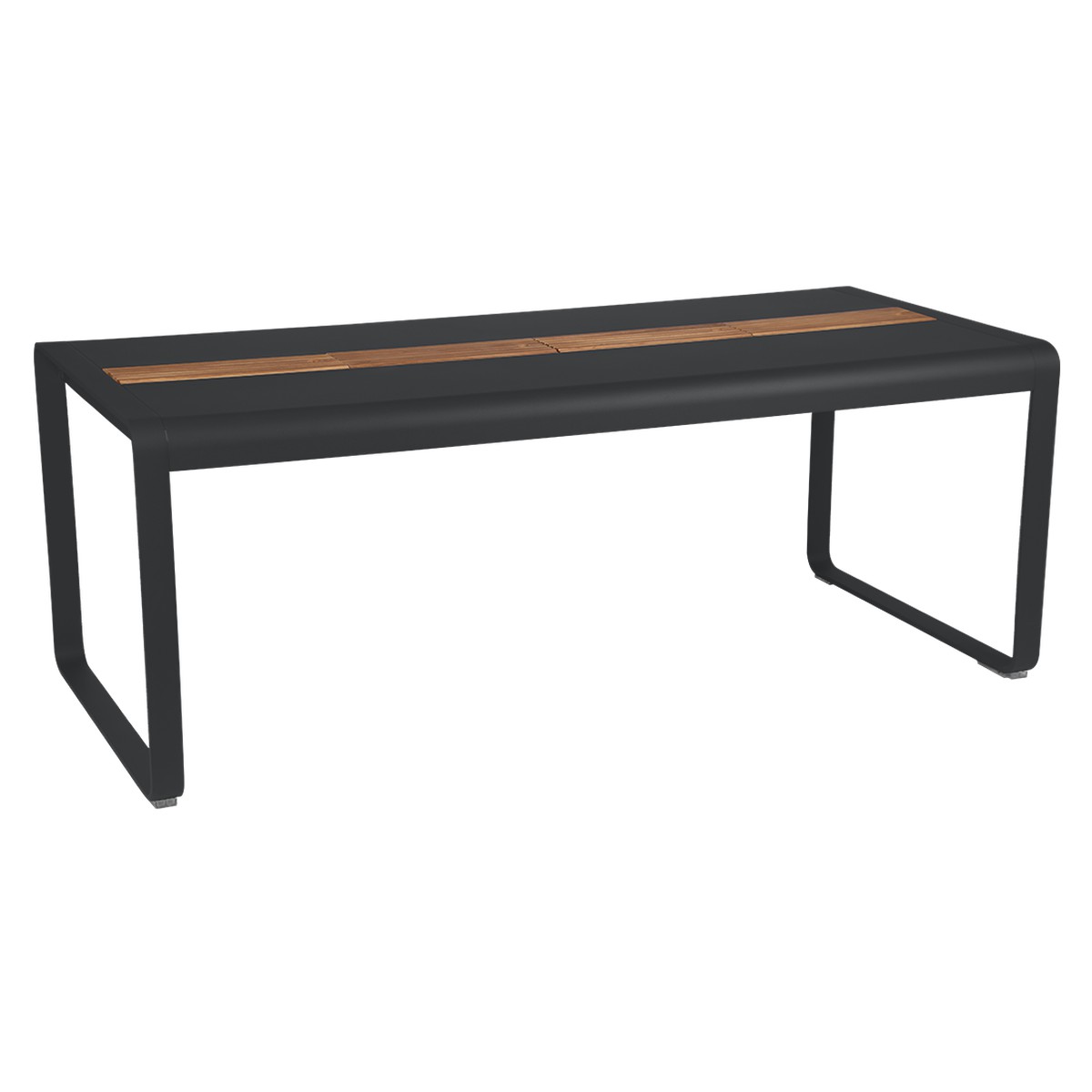 Fermob Bellevie Table Bellevie avec rangement Noir de carbone L 196 x l 90 x H74cm