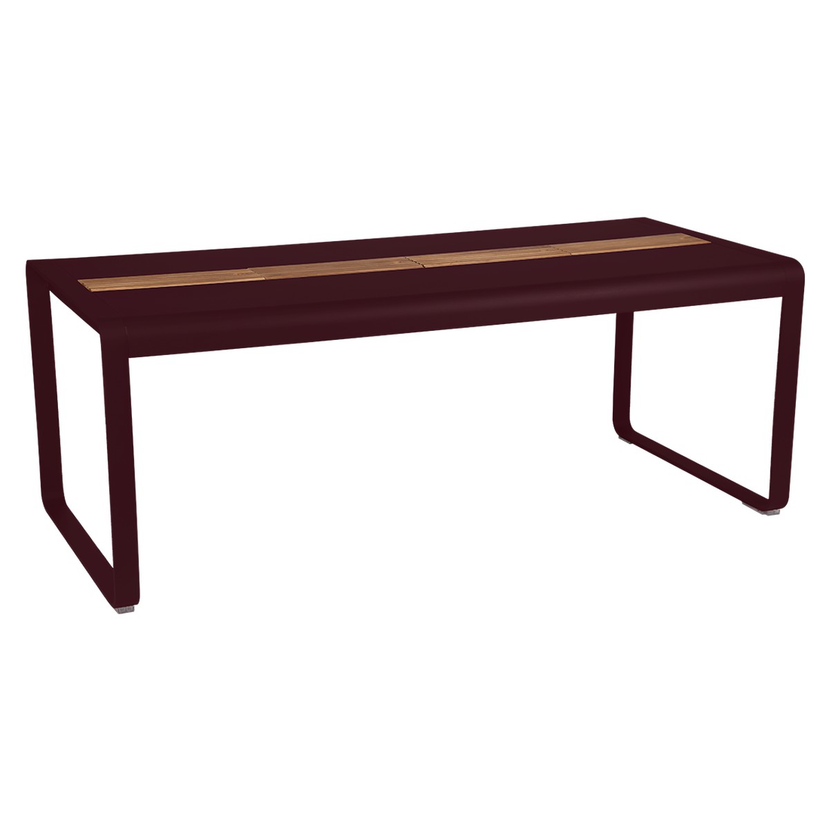 Fermob Bellevie Table Bellevie avec rangement Rouge lie de vin L 196 x l 90 x H74cm