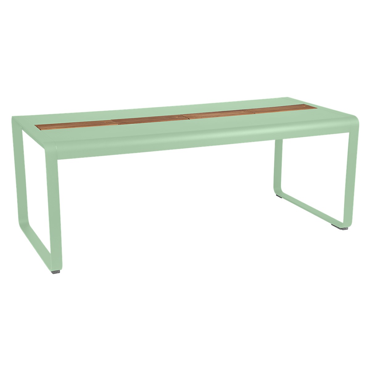 Fermob Bellevie Table Bellevie avec rangement Vert menthe à l'eau L 196 x l 90 x H74cm