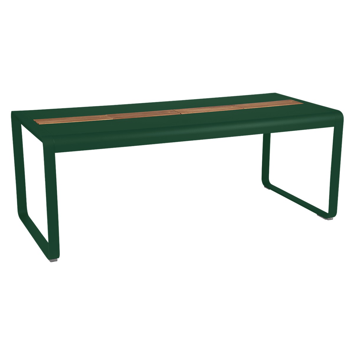 Fermob Bellevie Table Bellevie avec rangement Vert sapin L 196 x l 90 x H74cm