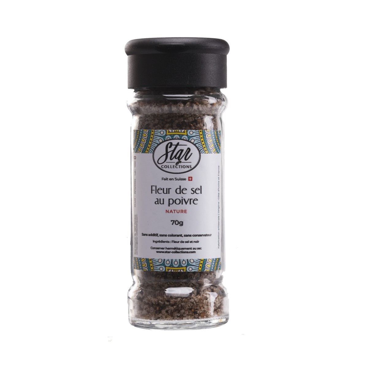 Star Collections  Fleur de sel de Guérande au poivre  70gr